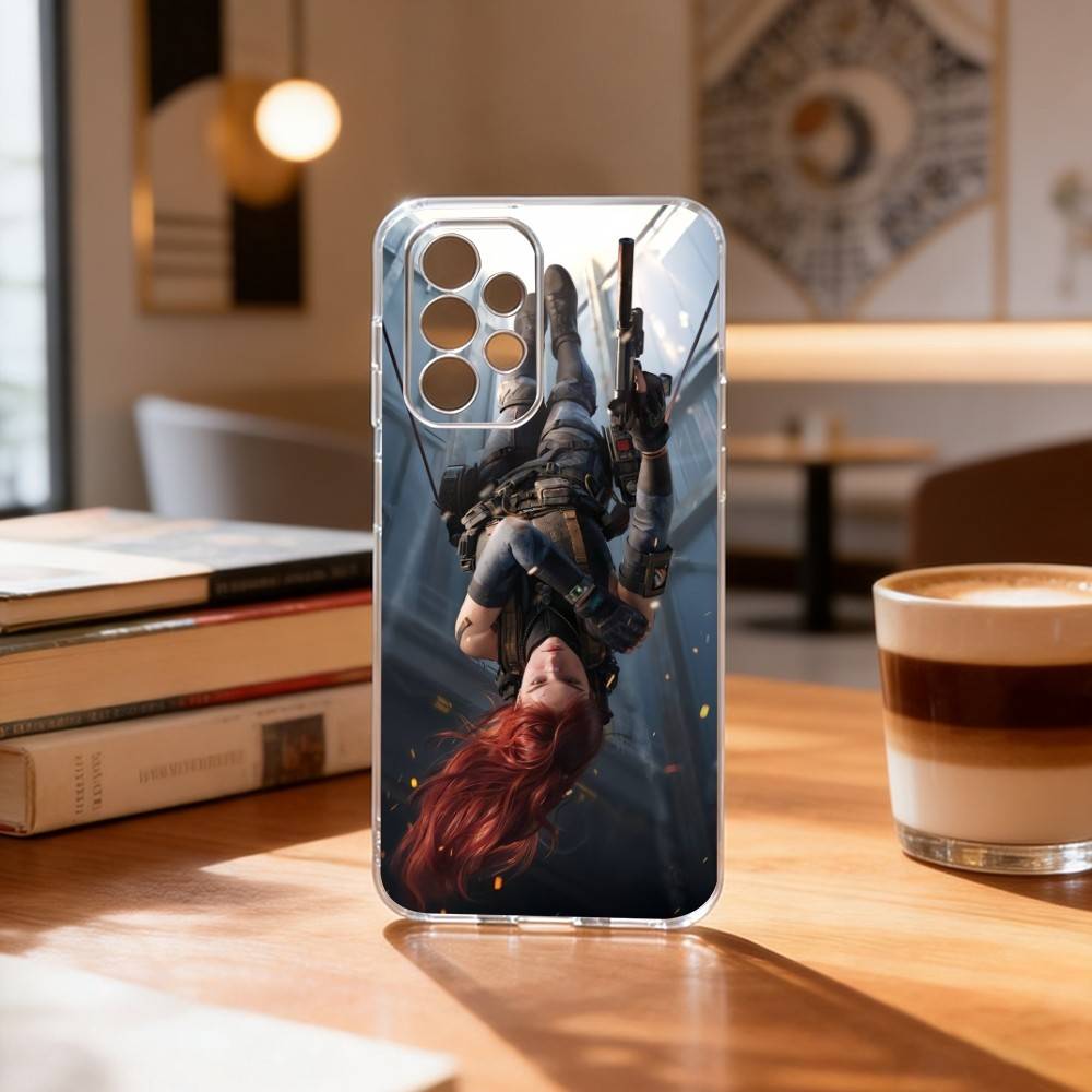 GAME D-delta force  Phone Case Transparent Silicone Soft For Samsung S25,S24,S21,S22,S23,S30,Ultra,S20,Plus,Fe