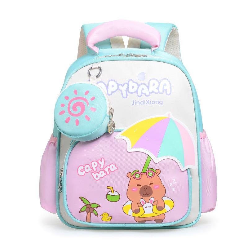 School Bag Children's Kapibara Backpack Small and Medium Class Children's School Backpack Boys and Girls Bag