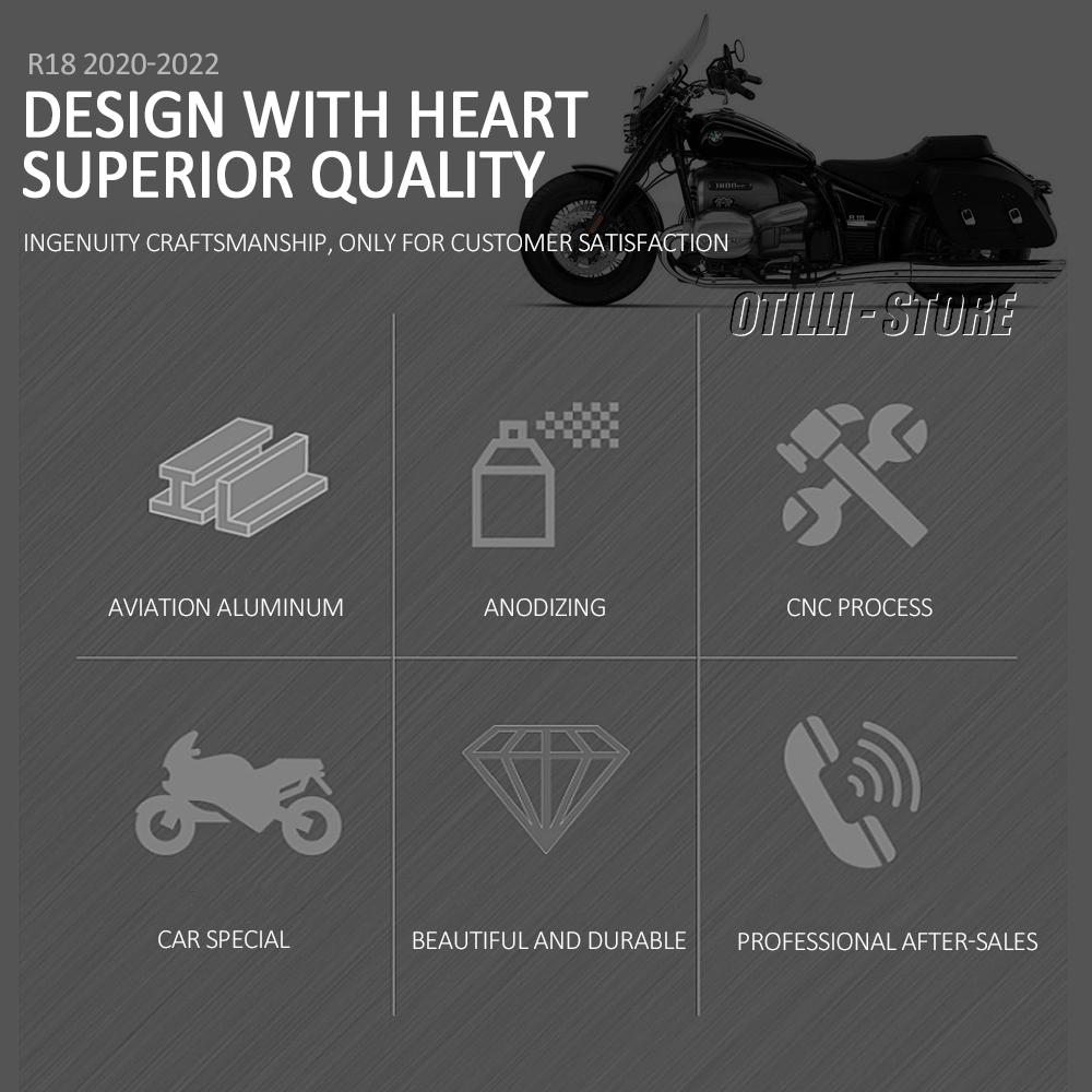 2020 2021 2022 2023 Motorcycle Accessories Engine Chassis Protection Guard Skid Plate Protector For BMW R 18 R18 R18 Aluminum