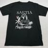 Saetia Band Hand Flower bLACK  Full Size S-5XL BL408 Unisex T-Shirt