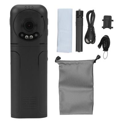 Wearable Camera 1440P HD Night Vision 1.3in LCD Screen WiFi Body Video Recorder with Back Clip for