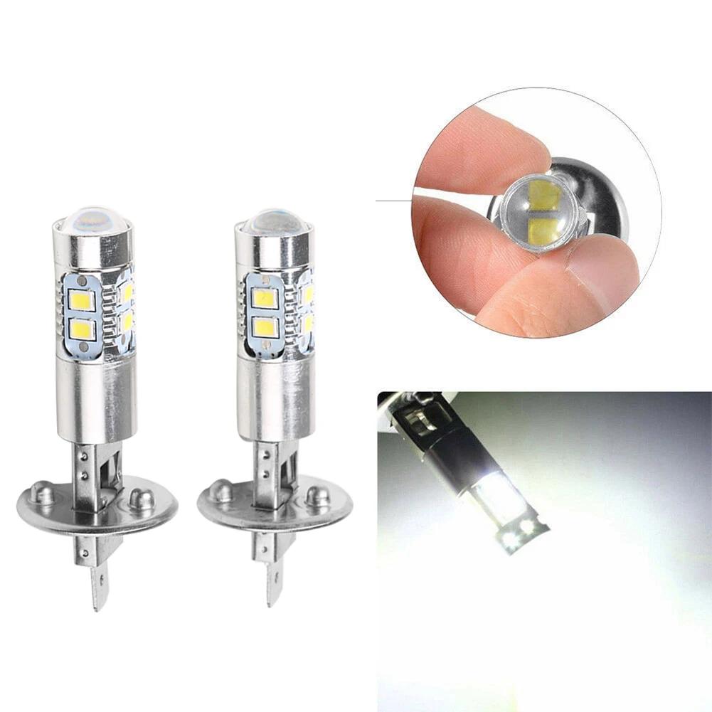1 Pair H1 H3 LED Headlight Bulb 100W High Low Beam Fog Driving Light Bulbs 6000K White Bight for Auto Car Truck SUV Headlamp