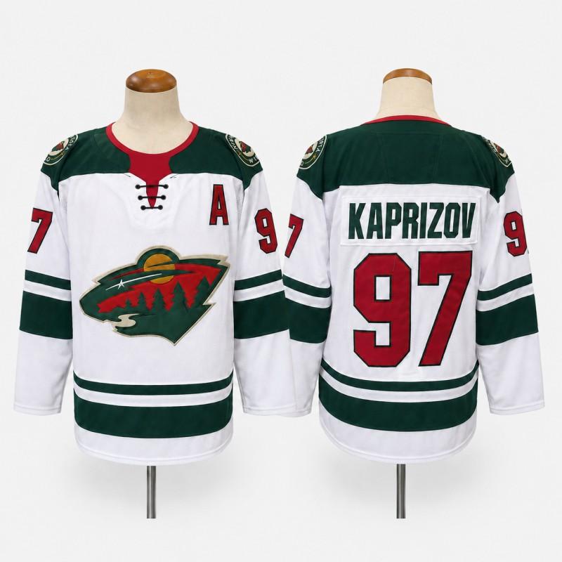Custom Embroidered Minnesota Hockey Jerseys 97