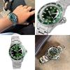 Die STAC Classic Scuba 200, eine 38 mm tiefgrüne Taucheruhr mit zentraler Sekunde, hergestellt in Japan für Männer und Frauen.