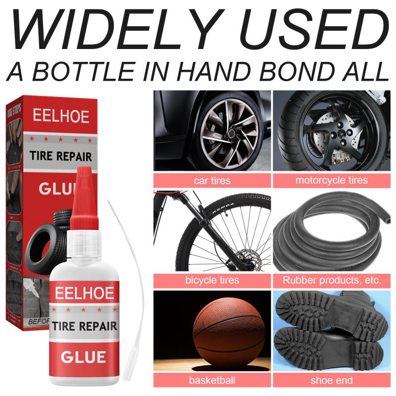 

Tire Repair Glue Wear-Resistant Transparent Adhesive Rubber Bonding Glue Motorcycle Car Tyre Puncture Repair Liquid Glue one size