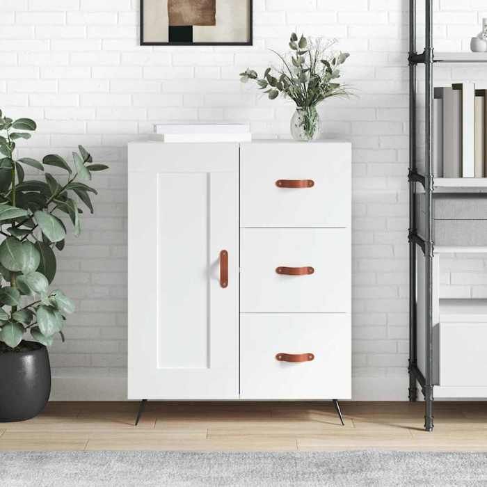 VidaXL Buffet blanc 69,5x34x90 cm bois d'ingénierie 830228