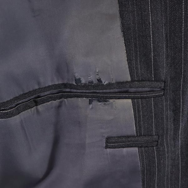 Polo by Ralph Lauren Made In Japan Wool Stripe Long Sleeve Tailored Jacket Men's Used