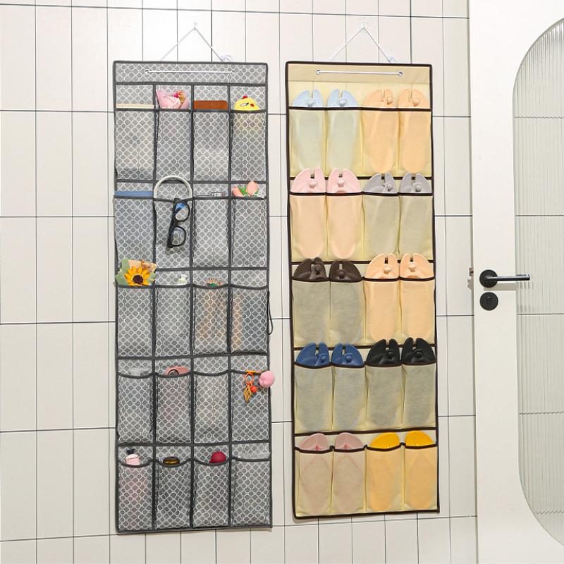 Mehrschichtige Hängetasche für Schuhe, diverse Aufbewahrungstaschen, Wandmontage, Vlies-Hängetasche, Schuh-Clutter-Organizer, verdickte, staubdichte Tasche
