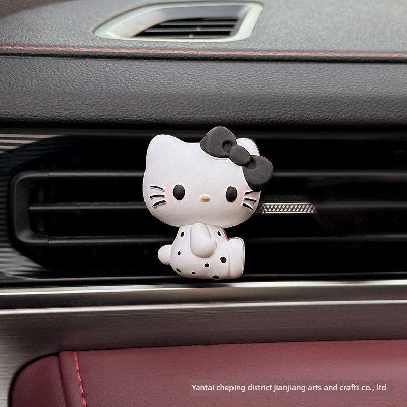 Kt Cat New Car Air Freshener Cartoon Perfume Diffuser Stone Car Vent Decoration Car Interior Accessory Ornament Fragrance