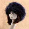 Women Hat Solid Color Faux Fur Headwear Brimless Empty Top Hat for Skiing