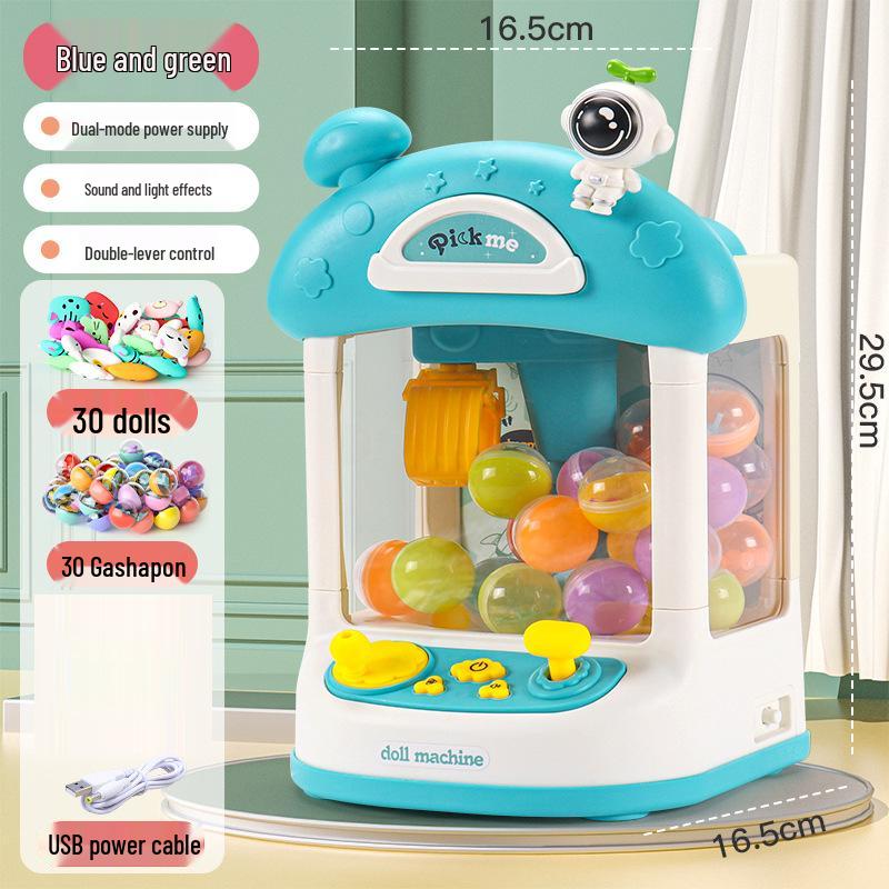 Kids' Mini Claw Machine: Home Electric Sound & Light Toy for Gashapon and Prizes