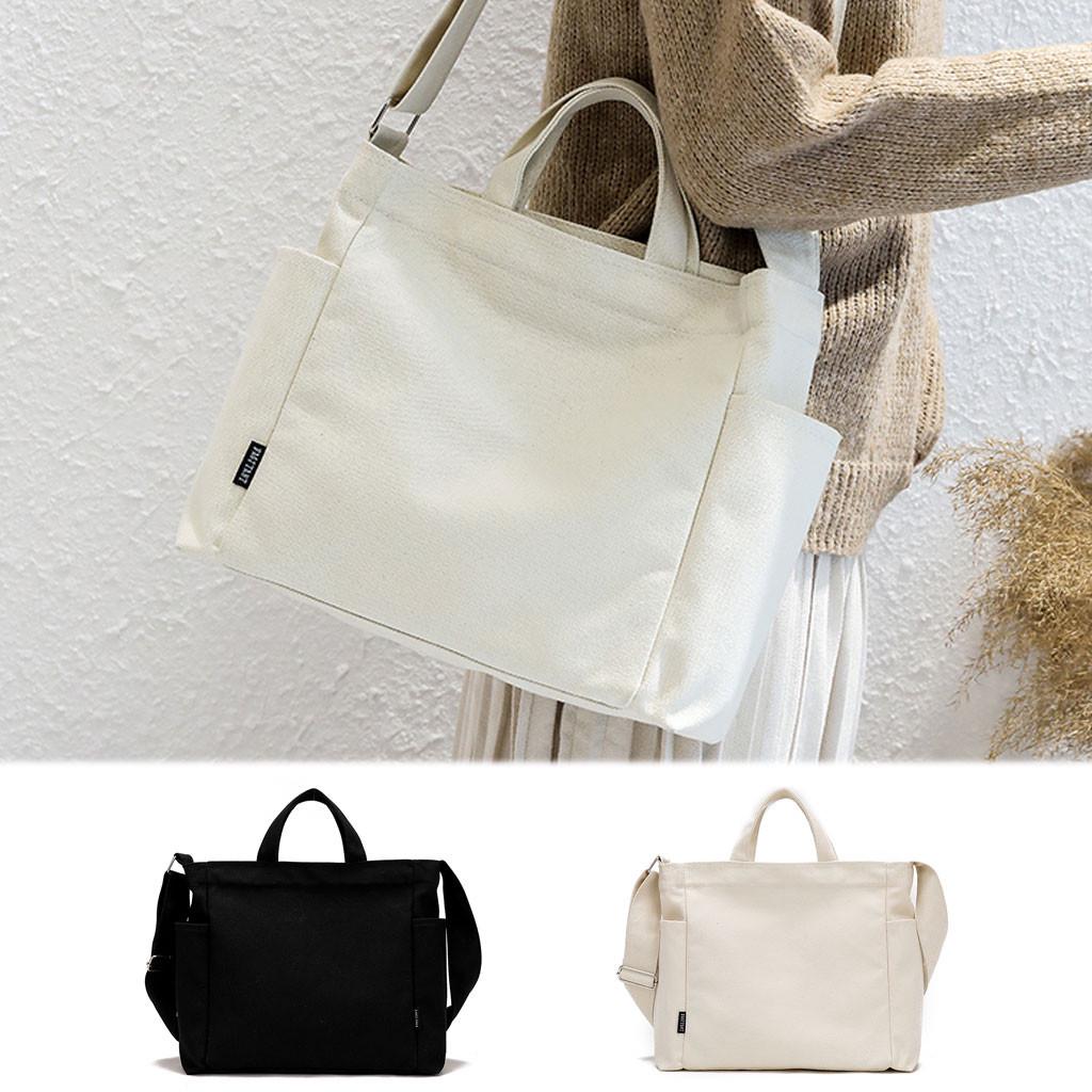 Buy Unisex Canvas Messenger Shopping Bag Travel Student School