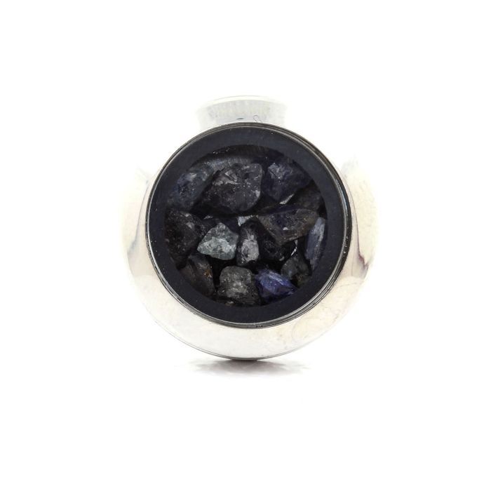 Stones and Minerals. Raw Sapphire Ring. Adjustable Waist.