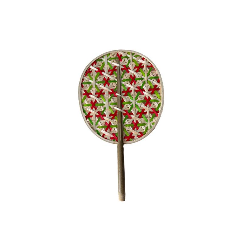 

1шт ручной вентилятор ручной работы вентилятор охлаждения бамбуковый плетеный веер этнический плетеный веер лето 30X27CM