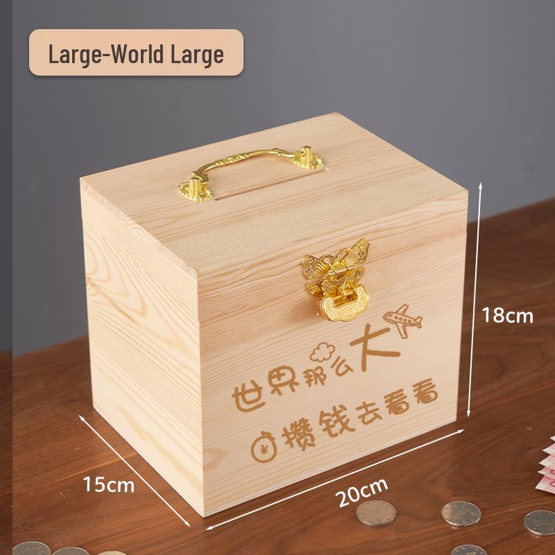 2025 Piggy Bank Model for Kids: Secure Savings Box, In-Only Money Storage for Boys and Girls, Trendy Adult Design.