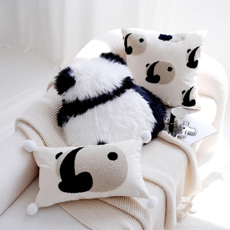 Cuddly Panda Pillow Case for Bedroom or Living Room Comfortable Sofa Pillowcase Removable Washable Cushion Cover