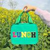 Foldable Waterproof Nylon Lunch Bag with Insulated Aluminum Foil for Kids