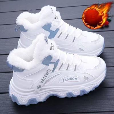 Women's Lightweight Comfortable Thick Sole Cold Warm Padded Snow Boots Non-slip Wear-resistant Outdoor Sports Cotton Boots