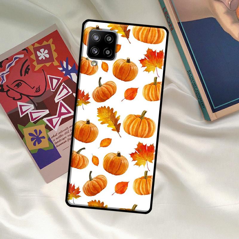 Autumn Leaves Fall Pumpkin Halloween For Samsung Galaxy A53 A33 A23 A13 A14 A34 A54 A51 A71 A52S A12 A22 A32 A42 A52 Phone Case