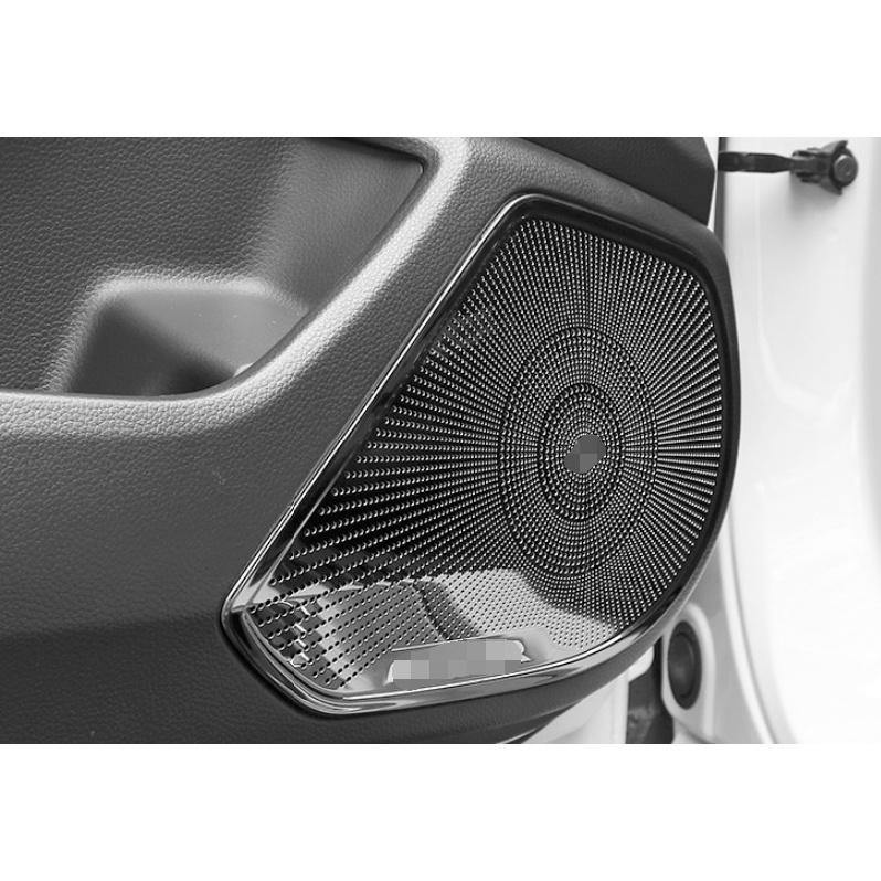 2xBlack Titanium Inner Door Speaker Horn Frame Cover Trim For Honda Accord 18-22