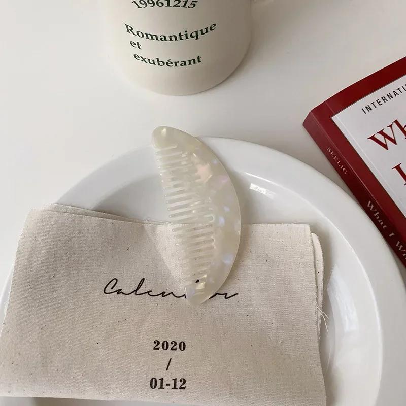 Pettini per capelli in acetato a denti larghi Antistatici Spazzola per capelli da massaggio Parrucchiere Colorato Salone di acconciatura Styling Accessori da viaggio