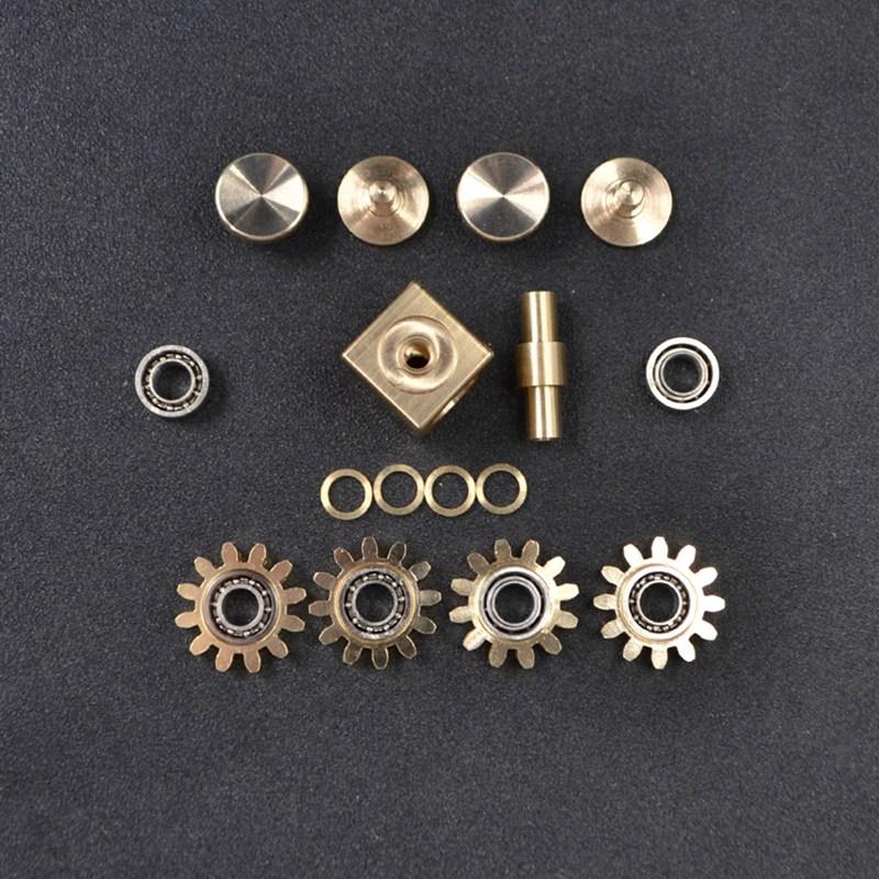 Gear Cube Spinner Finger Copper Mechanical Gyro  Linkage Hand Spinner Fingertip Adult Decompression Edc Toys