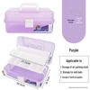 Large Capacity 3-Layer Transparent Art Tool & Pencil Storage Box