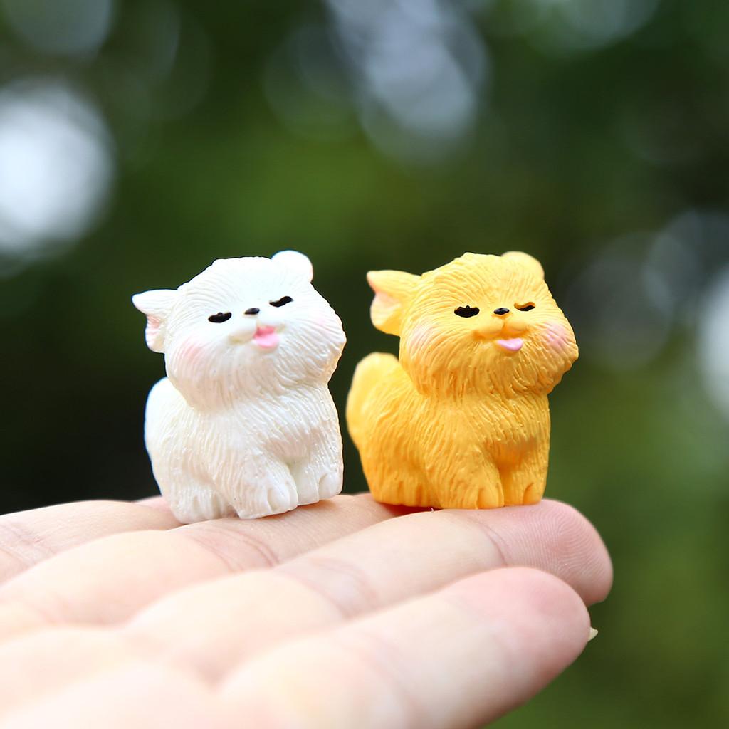 Cartoon Realistic Dog Miniature Model Resin Figure For Desk Car Decor