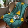 Türkis Ozean Seestern Muschel Anime Cartoon Flanell Decke Weiche Warme Überwurfdecke für Schlafzimmer Sofa Auto Kinder Urlaubsgeschenk