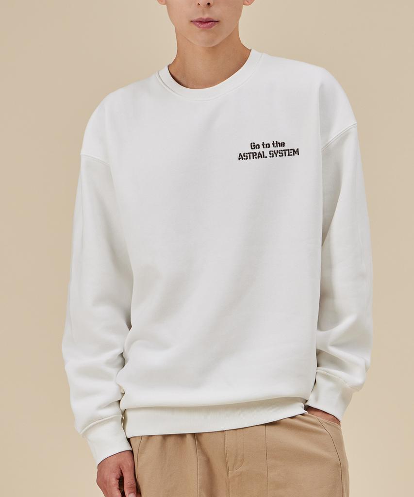ASTRAL PROJECTION Astral System Loose Fit Sweatshirt_White