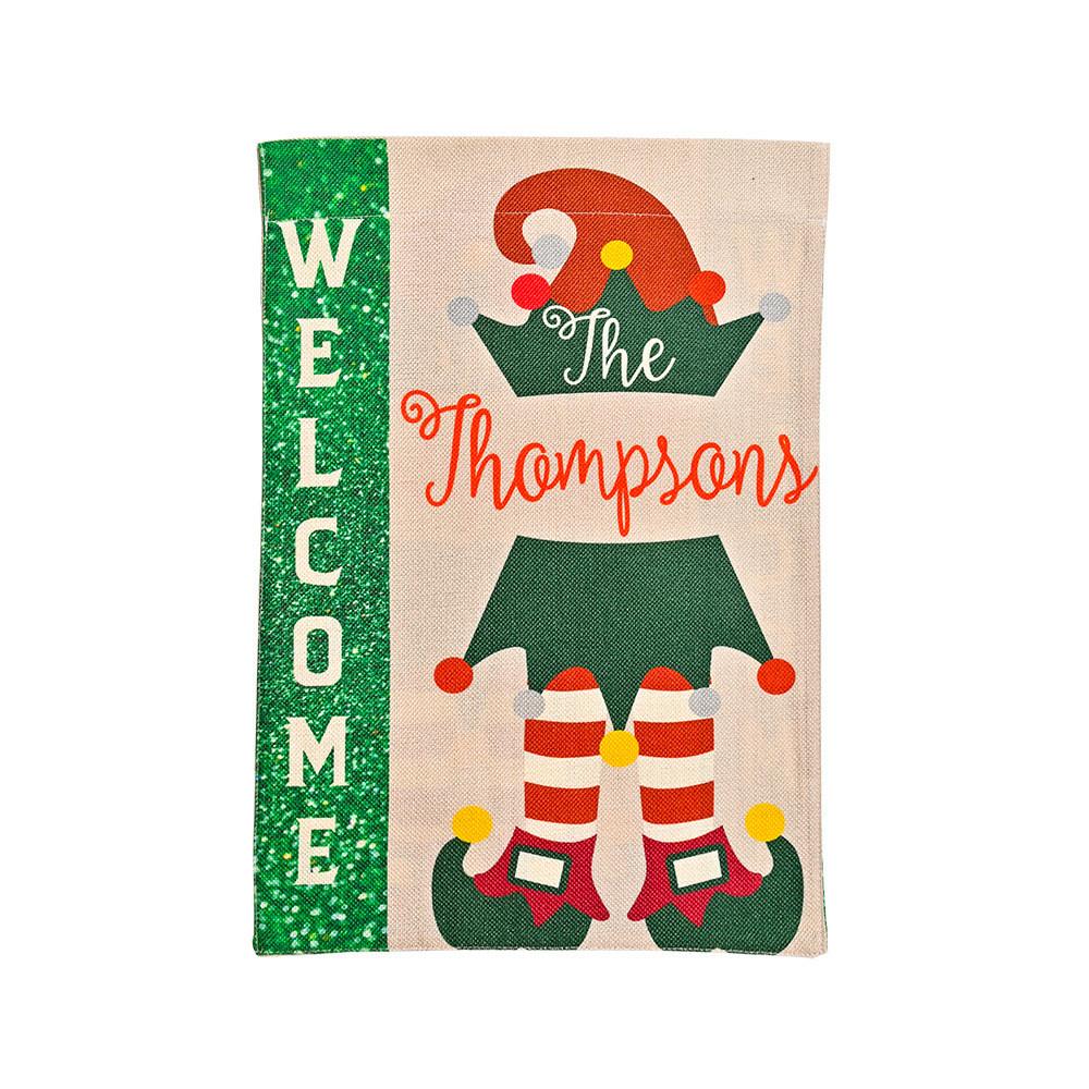 Vibrant Christmas Garden Flags With Cartoon Patterns Perfect For Festive Outdoor Dcor