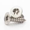 304 Stainless Steel Countersunk Anti-Theft Plum Blossom Screws, Flat Head, Self-Tapping, Sizes M3/M4/M5/M6