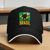 Brazil National Flag Brasil Soccer Player Sun Baseball Cap Spring Unisex-Teens  Custom Logo Hip Hop Hats Y2k Cool  Snapback Cap