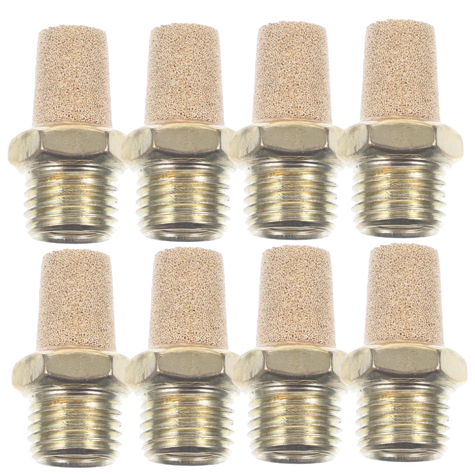 

IWOWHERO 8pcs Pneumatic Muffler Silencer Pneumatic Air Silencer Exhaust Muffler Compressed Air Muffler 1/4