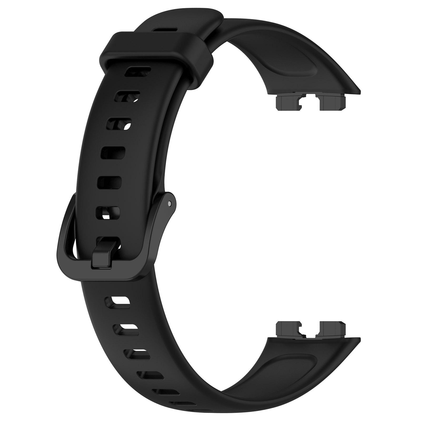 

Silicone Watch Strap for Huawei Band 10 NFC/10/9 NFC/9/8 NFC/8 Glossy Replacement Band White