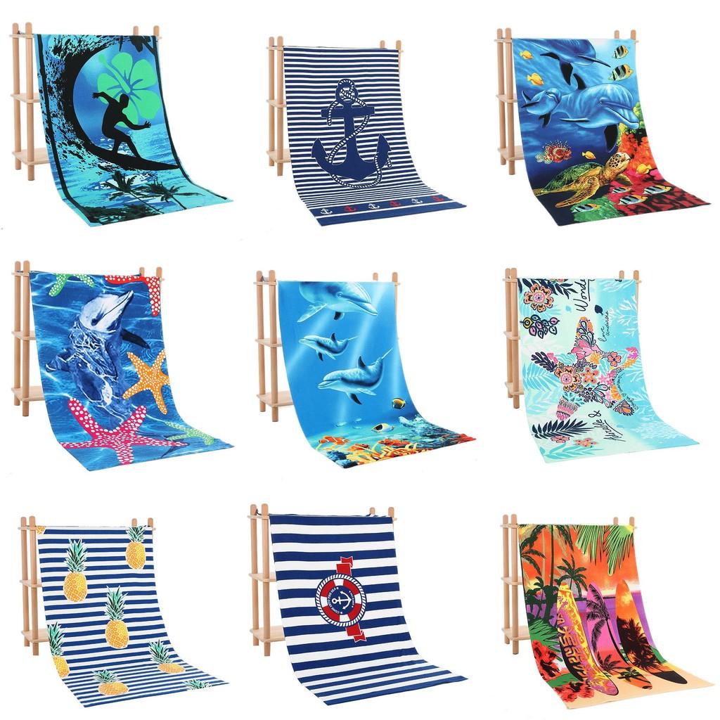 Vibrant Colorful Print Microfiber Bath Towel Ideal For Swimmers And Beach Lovers