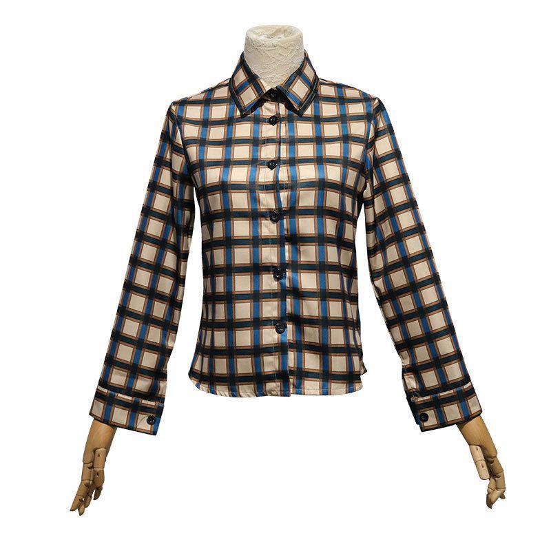 

Платье Костюм Косплей Рубашка Комплект Взрослый Рубашка Хэллоуин Клетчатый Shirt,M