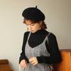 H3578 Beret kapelusz damski brytyjski retro prosty czysty kolor jesienno-zimowa czapka malarza kobieta koreańska dorywczo japońska czapka z daszkiem na zakupy