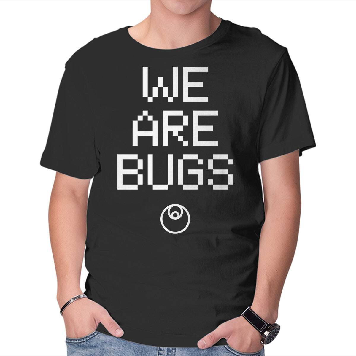 Unisex Crew Neck T-Shirt We Are Bugs Graphic Short Sleeve Casual Tee XL