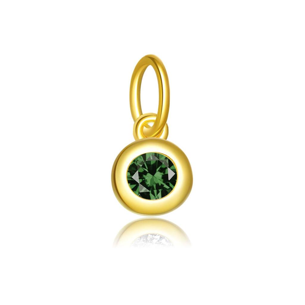 "S925 Sterling Silver Birthstone Pendant Necklace - European & American Design"