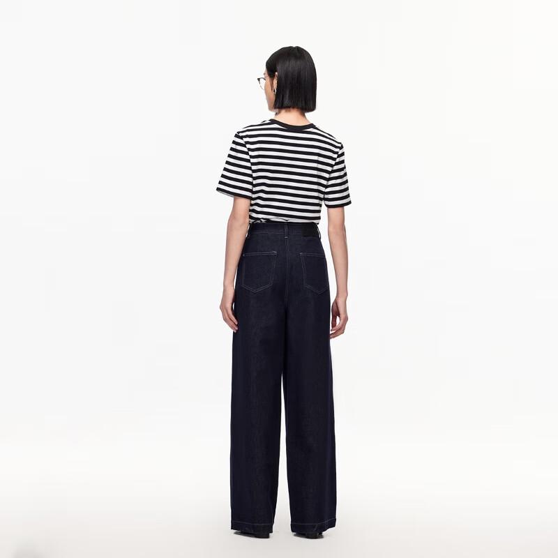 VEROMODA 2025 Fall Pleated High-Waist Wide-Leg Jeans