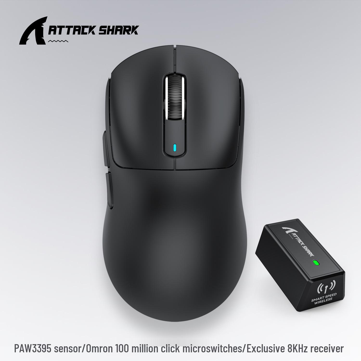 

Легка кіберспортивна ігрова миша Attack Shark X3PRO - PAW3395, Бездротова з трьома режимами, Роздільна здатність 8K