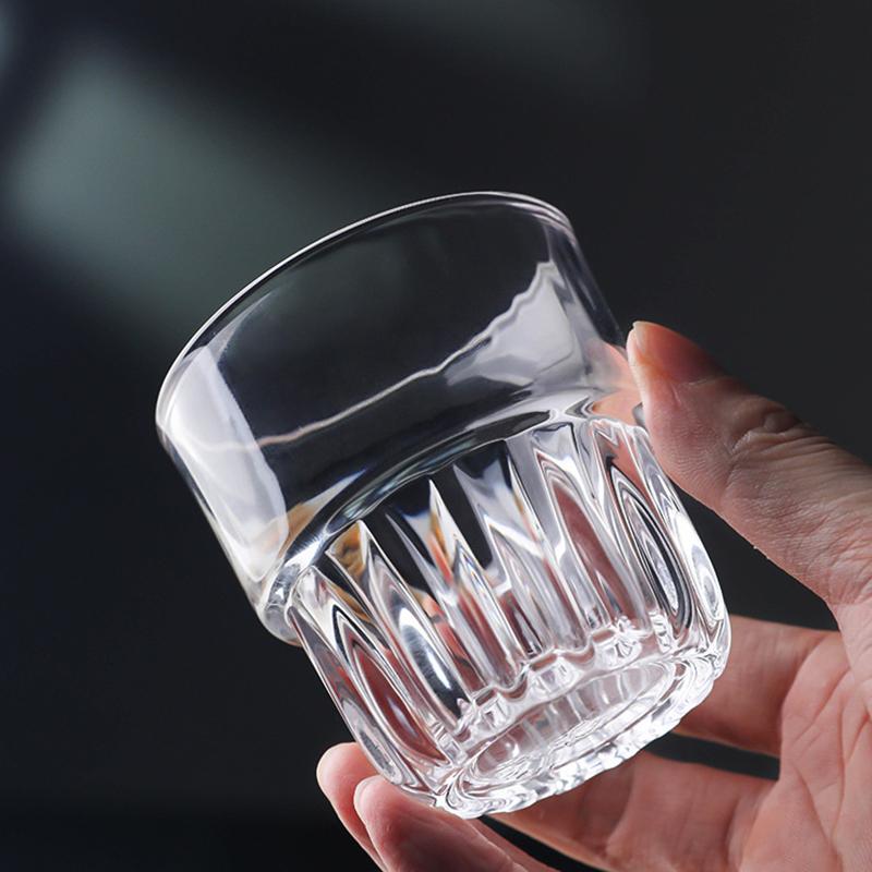 155ml/250ml/316ml Coffee Mug Heat-Resistant Glass Cups Transparent Tea Mug Water Cup for Drinking Milk Juice Tumblers Gift Glass