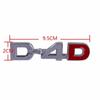 1pc 3D Metall D4D Logo Auto Hinten Stamm Abzeichen Aufkleber Emblem Aufkleber