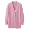 Nursery Wool Blend Long Perfect for and Size Mauve 8051202A Women's Cardigan, Length, Anti-Pilling, Washable, Warm, Commuting, Office, Uniforms,