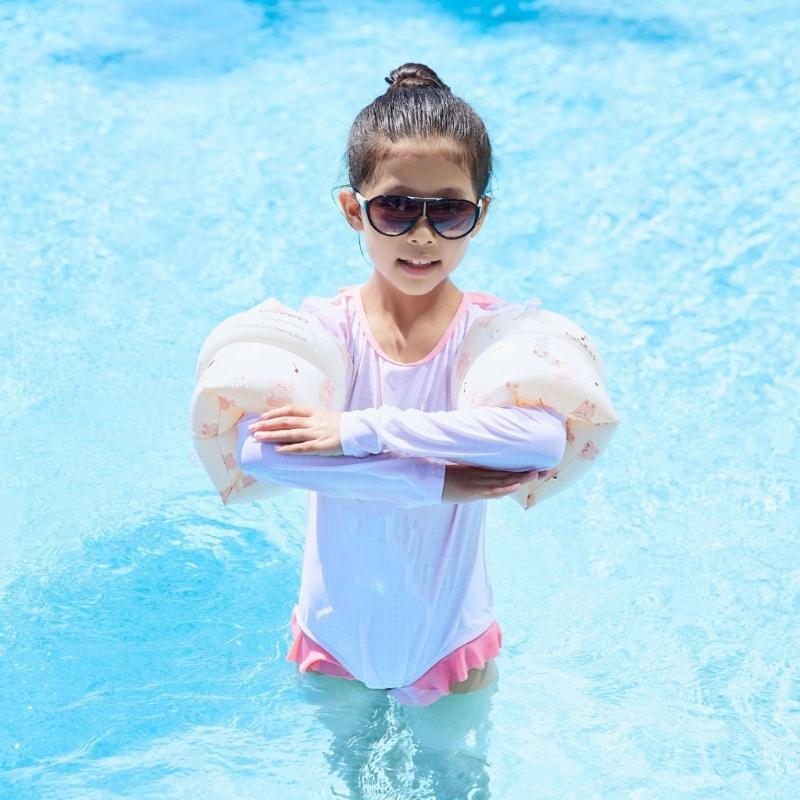 2Pcs Children Swimming Gear Arm Swimming Rings Toddler Inflatable Kids Arm Float Rings Arm Bands Kids Swim Arm Floaties
