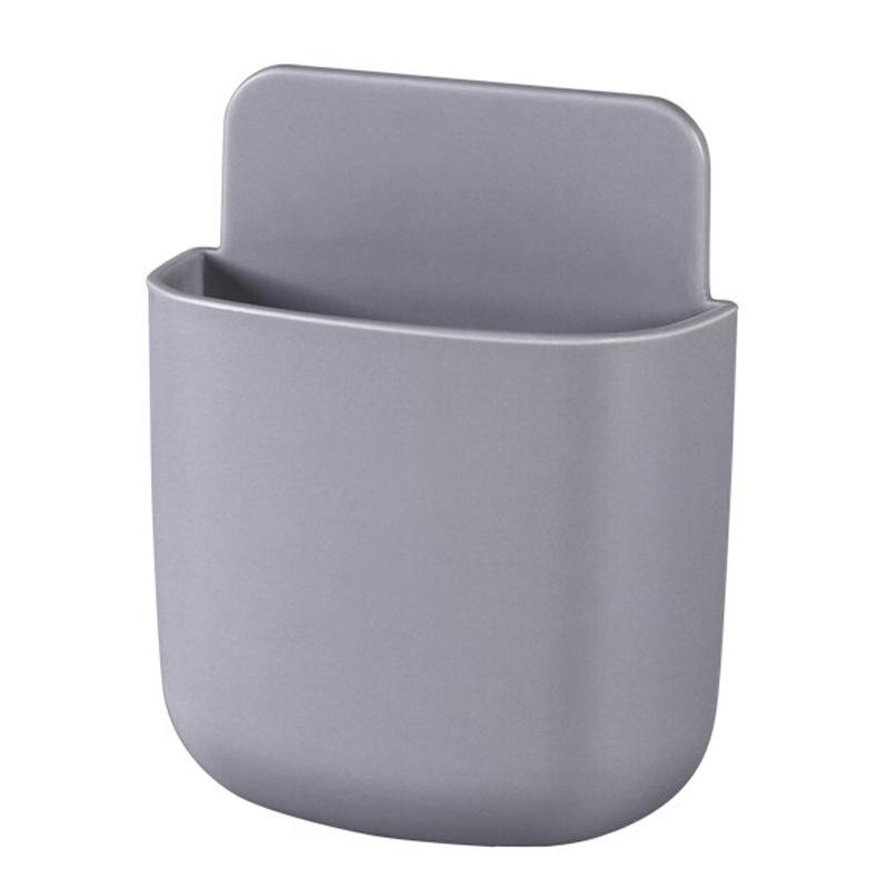 Wall-Mounted Remote Control and Phone Charging Storage Shelf - No-Drill Installation