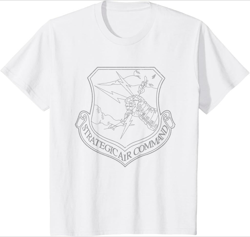 Strategic Air Command SAC Emblem Cold War Grunge design 100 cotton short sleeve Oneck casual printed mens Tshirt