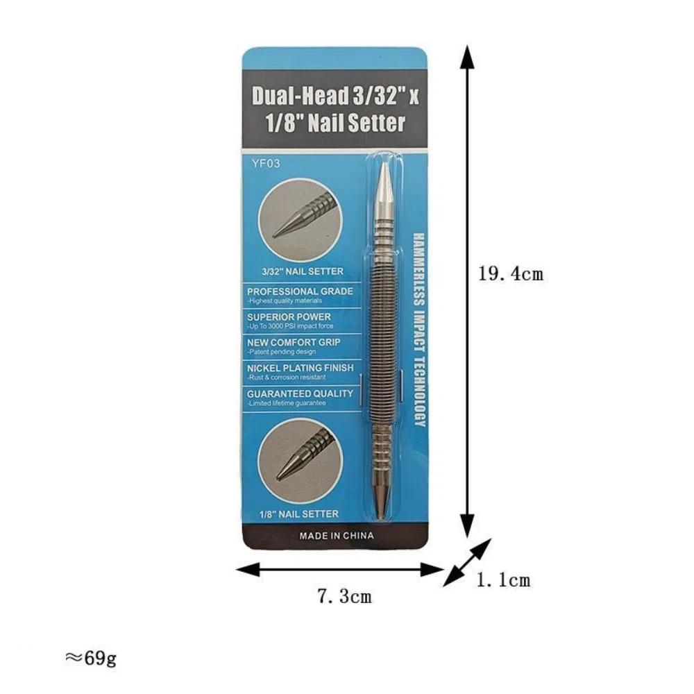1/2Pcs 1/16&3/32inch Center Pin Punch Double Head Center Holes Punch Woodwork Drill Bit