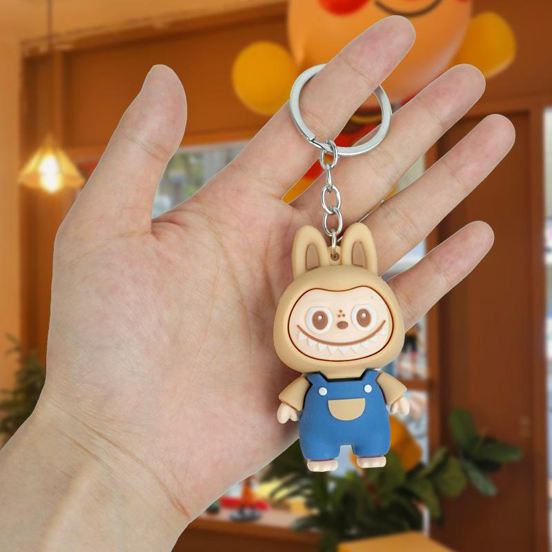 Cartoon Sheep Keychain Cute Sheep Doll Schoolbag Car Key Chain Pendant
